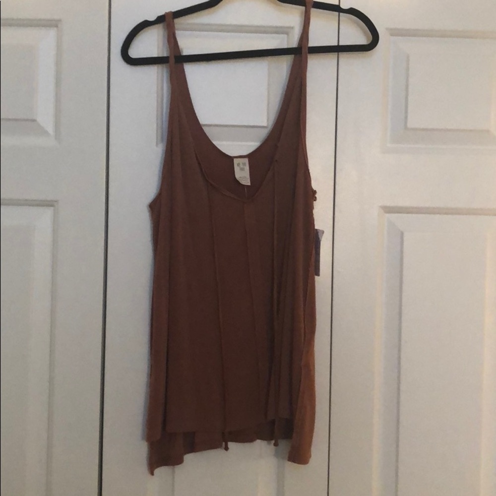 Free People burnt orange top
